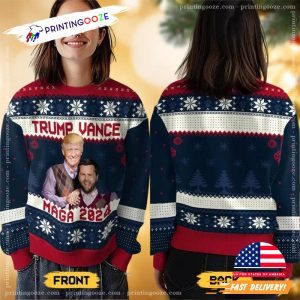 Trump Vance Maga 2024 Funny Step Brothers Ugly Christmas Sweater 1