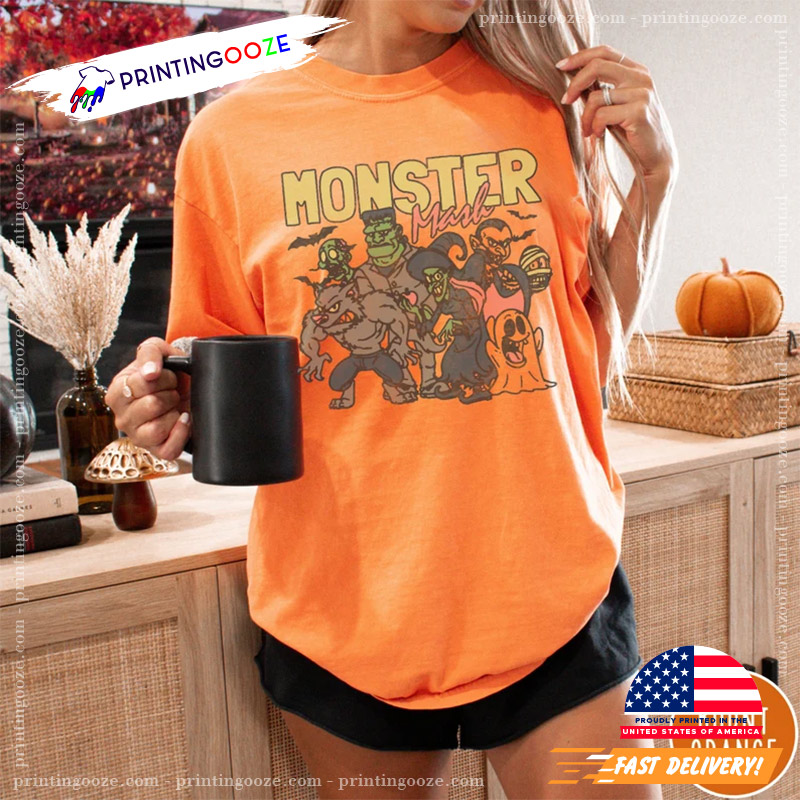 Vintage Halloween Monster Mash Comfort Colors Shirt Vintage Halloween Monster Mash Comfort Colors Shirt
