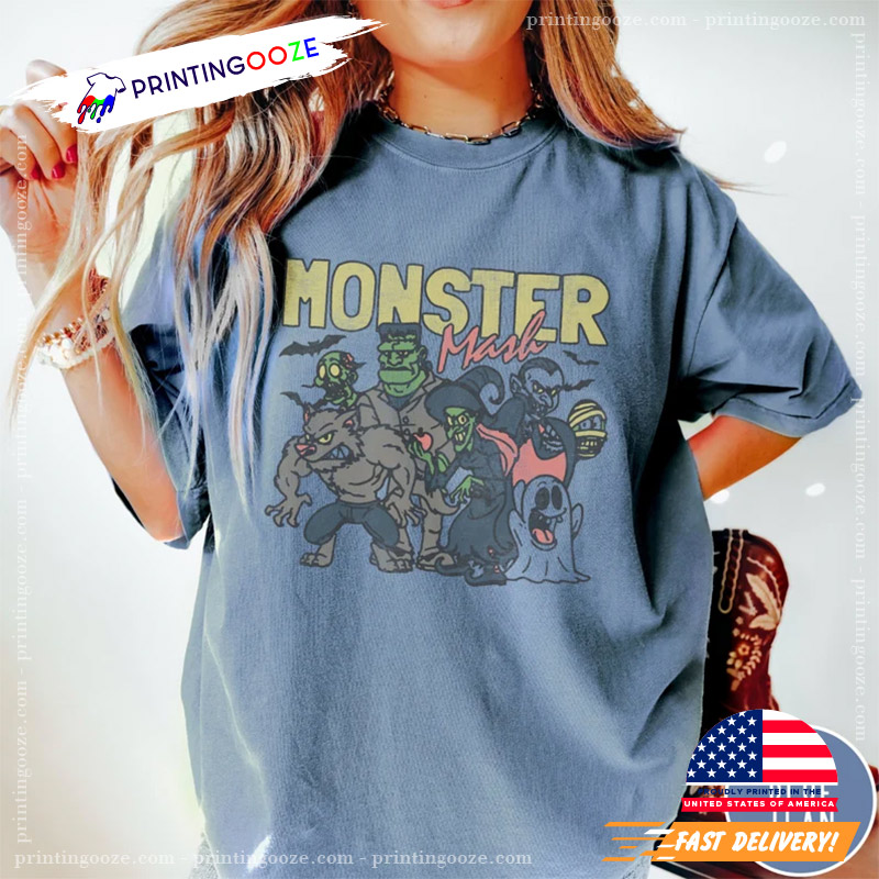Vintage Halloween Monster Mash Comfort Colors Shirt Vintage Halloween Monster Mash Comfort Colors Shirt