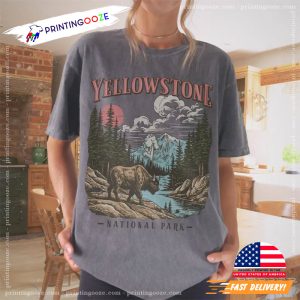 Vintage Yellowstone National Park Comfort Colors T Shirt 2
