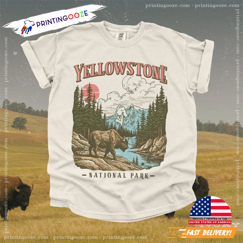 Vintage Yellowstone National Park Comfort Colors T-Shirt Vintage Yellowstone National Park Comfort Colors T-Shirt