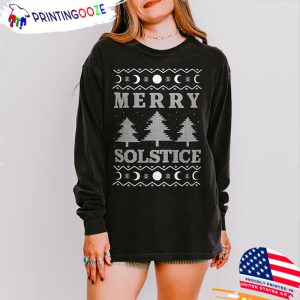 traditional winter solstice Pagan Holiday Gift T shirt 3