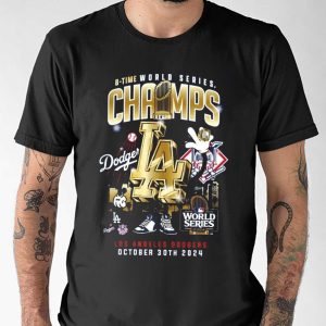 8 Time World Series Champs LA Dodgers Shirt 1