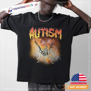 Autistic Funny Skeleton Meme T-shirt