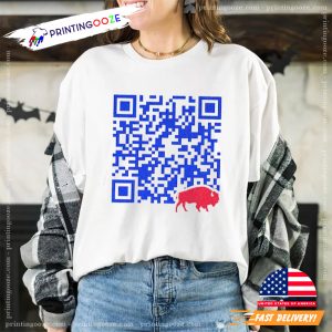 Buffalo QR Code NFL Fan Comfort Colors Shirt