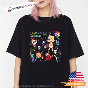 Cartoon Dandy's WORLD Children's Graphic T shirt 2