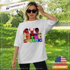 Cartoon Sprunki Beats Team Funny T shirt