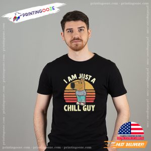 Chill Guy Meme Viral Vintage T shirt 1