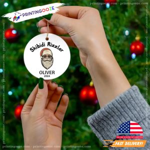 Custom Skibidi Rizzler Teen Meme Christmas Ornament