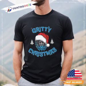 Detroit Football Gritty Christmas Unisex Tee