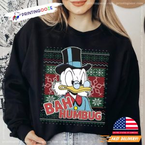 Funny Bah Humbug Scrooge McDuck Christmas Shirt