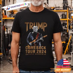 Funny Political Trump Comeback Tour 2024 Unisex T Shirt 2