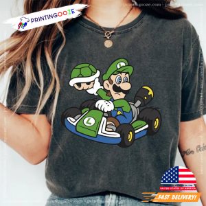 Funny Super Mario Luigi f1 Racing Unisex T shirt 2