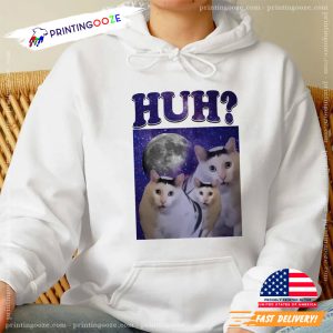 Huh Meme Cat Trending T-shirt