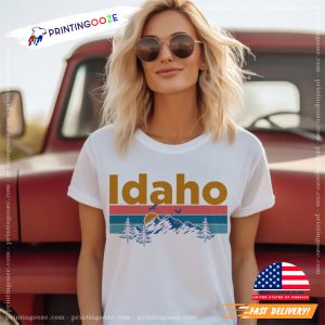 Idaho Mountain Sunset Vintage T-shirt