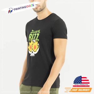 Illegal Rizz Skull Rizz T shirt 1