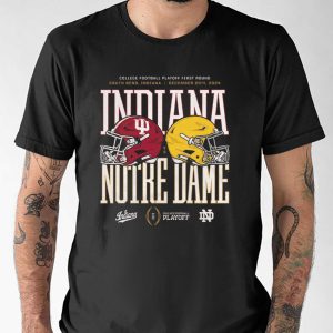 Indiana Hoosiers At Notre Dame Fighting Irish 2024 25 College Football Playoff Shirt 3