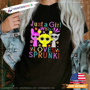 Just A Girl Who Loves Sprunki Unisex T shirt 2