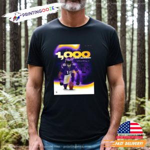 Justin Jefferson Vikings Five Seasons 1000 Yard Season T Shirt