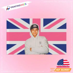 Lando Norris British Tapestry Pinky F1 MacLaren Flag 3