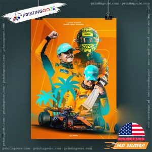 Lando Norris Miami Winner F1 Racing Championship Poster 2