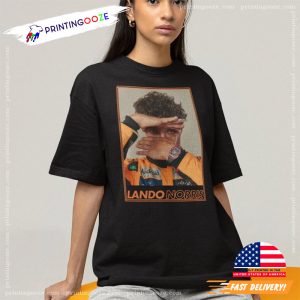 Lando Norris Portrait Formula One Comfort Colors Shirt 3