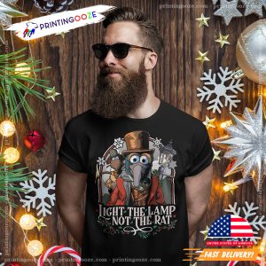 Light the Lamp Not the Rat Muppet Christmas Carol T shirt 1