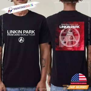 Linkin Park From Zero World Tour 2025 Tour Dates Two Sides T shirt 2