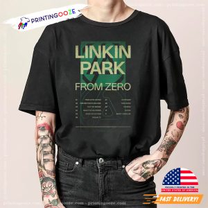 Linkin Park World Tour Playlist 2 Sided Shirt