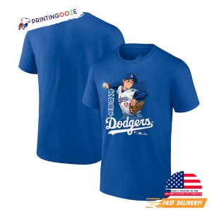 Los Angeles Dodgers Ohtani Manga Style T shirt 2