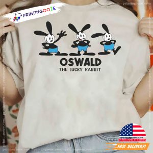 Oswald The Lucky Rabbit Emote Disney Family Cartoon Shirt 2