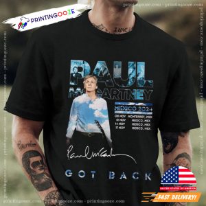 Paul Mccartney Got Back Tour 2024 T shirt