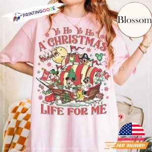 Retro Yo Yo Yo Ho A Christmas Life For Me Comfort Color Tee 2