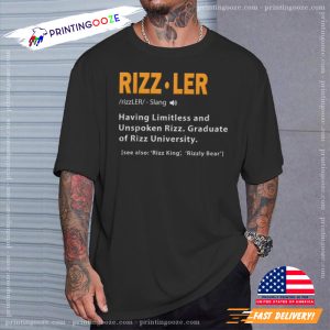 Rizzler Definition Gen Z Slang T shirt 1