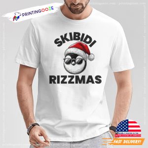 Skibidi Rizzmas Gen Alpha Slang Christmas Penguin T Shirt 3