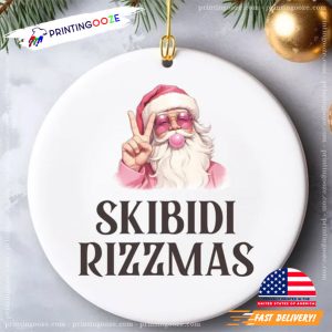 Skibidi Rizzmas Teenage Meme Christmas Ornament 2