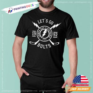 Tampa Bay Lightning Hometown Let's Go Bolts T shirt