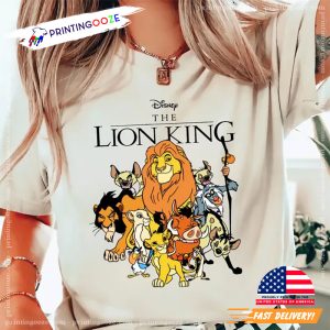 The Lion King Characters Disney Cartoon Comfort Colors Shirt