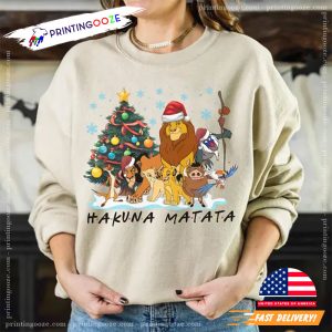 The Lion King Hakuna Matata Christmas Comfort Colors Shirt