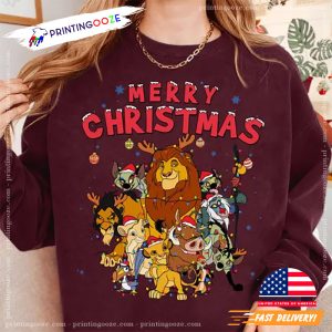 The Lion King Merry Christmas Lights Tee Shirt 2