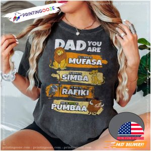 The Lion King Mufasa Disney Father Comfort Colors Shirt