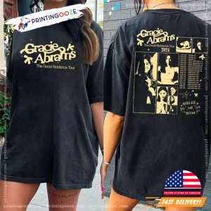 Vintage 90s Gracies Abrams The Good Riddance Tour 2024 Schedules 2 Sided T shirt