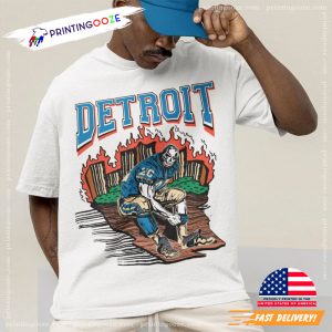 Vintage Detroit Football T Shirt 1