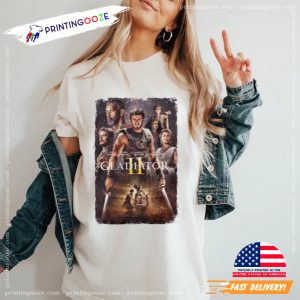 Vintage Gladiator II Movie 2024 Poster Unisex T shirt 3