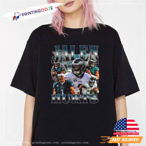 Vintage Jalen Hurts Eagles Football 90s Graphic Tee 1