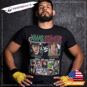 Xmas Fighter Scrooged vs Christmas Carol T Shirt