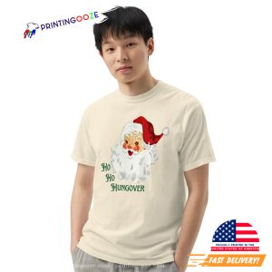 ho ho hungover Funny Santa hangover day Shirt 2