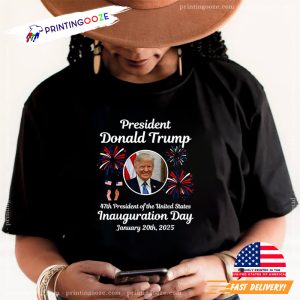 47th USA President Donald Trump Inauguration Day 2025 T shirt 1