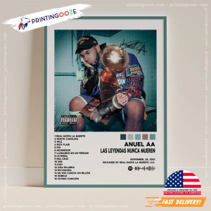 Anuel AA Las Leyendas Nunca Mueren Album Music Poster 2