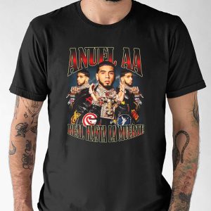 Anuel Aa Concert 2025 90s Style T shirt 3